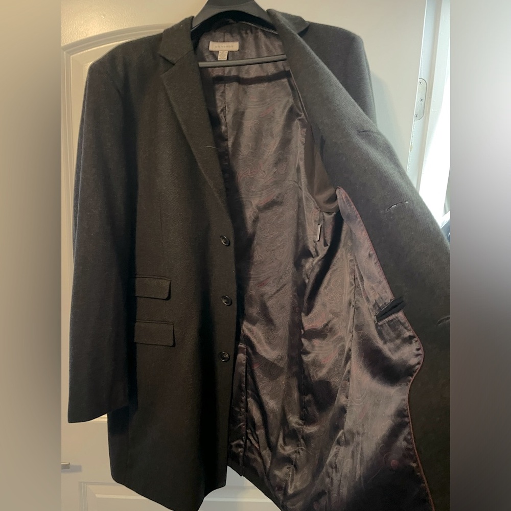 Brand New dark Grey Wool Overcoat